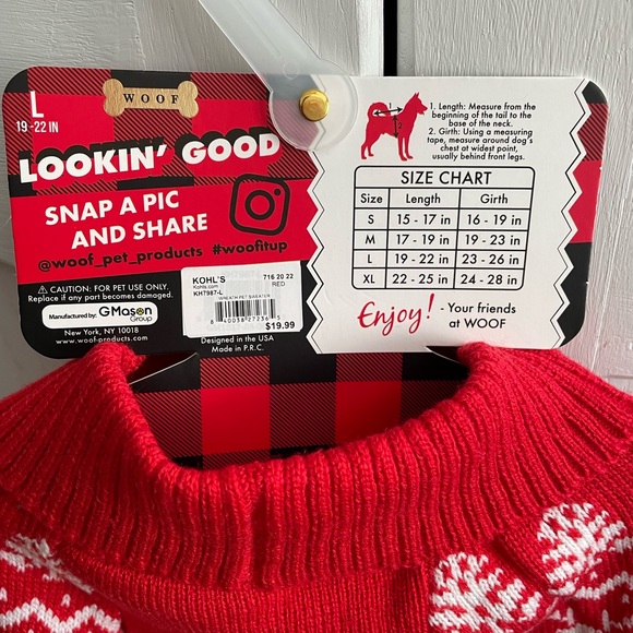 Doggie Sweater for Christmas - Picture 3 of 6